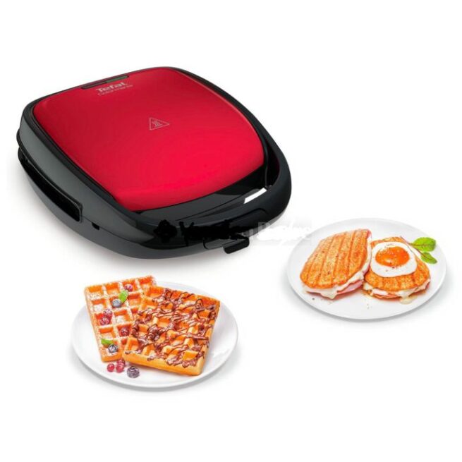 Tefal Gaufrier Et Croque Monsieur Colormania Snack Time Rouge Le Scorpion D Or